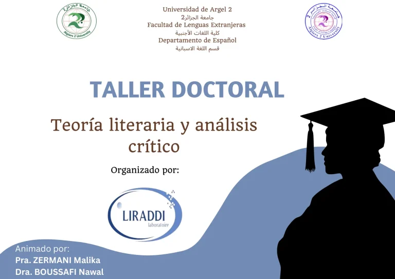TALLER DOCTORAL:Teoría literaria y análisis crítico